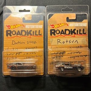 Hot wheels roadkill 240z roadkill pair